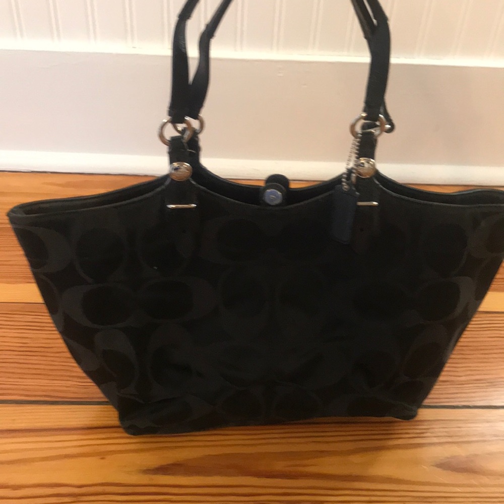 Coach black purse (fabric)